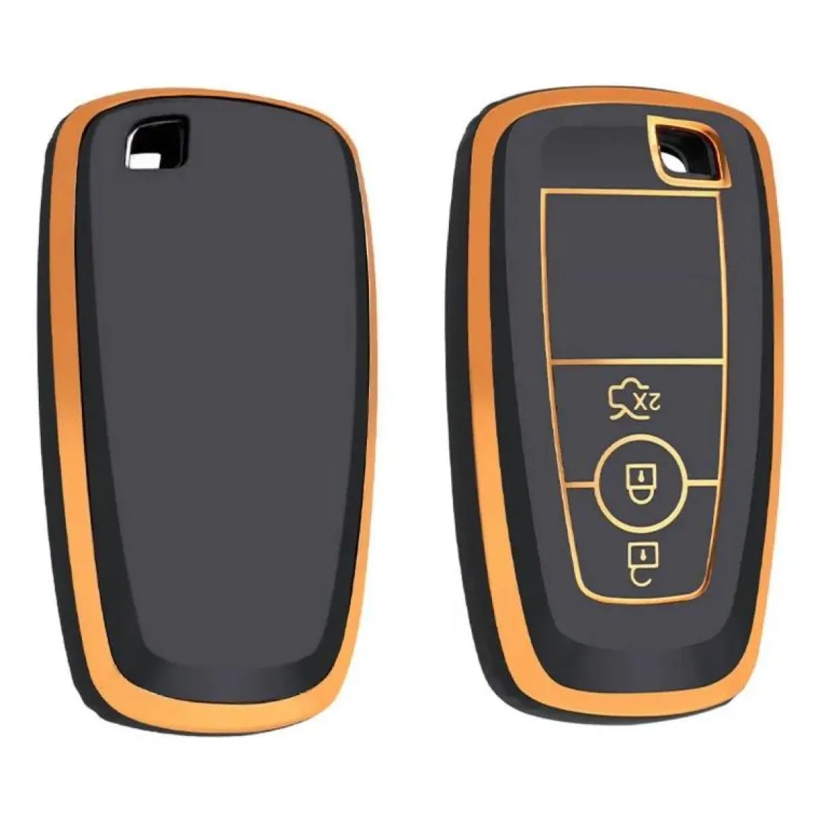 TPU Sleutelhoesje voor Ford goud B3