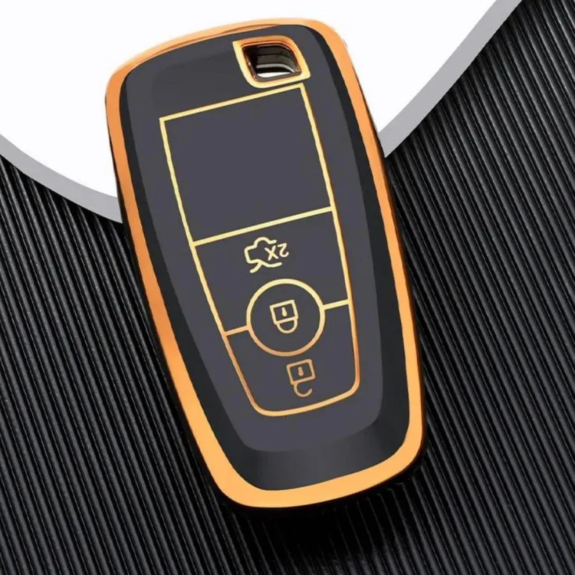 TPU Sleutelhoesje voor Ford goud B3