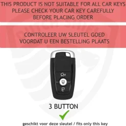 TPU Sleutelhoesje voor Ford goud B3