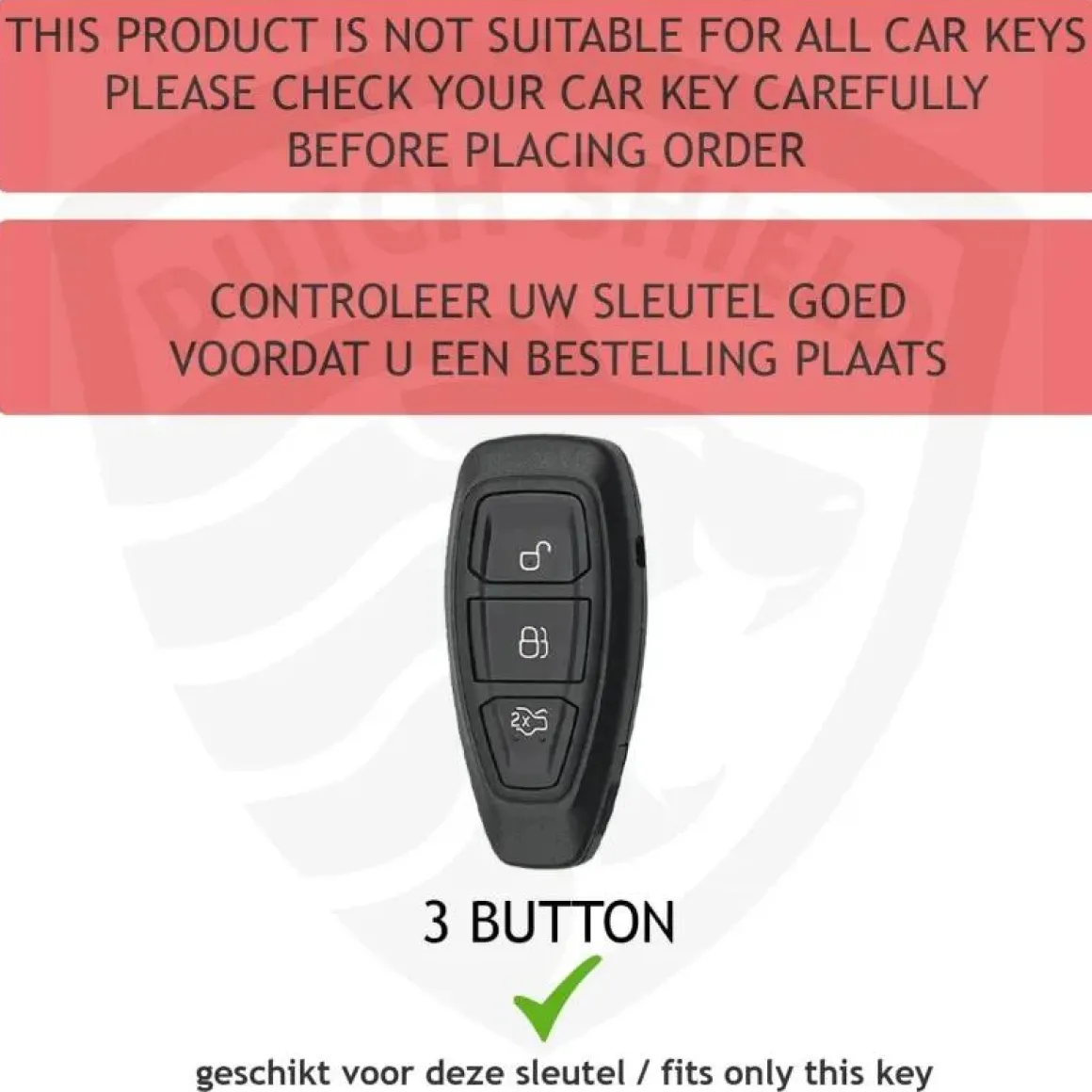 TPU Sleutelhoesje voor Ford goud K3