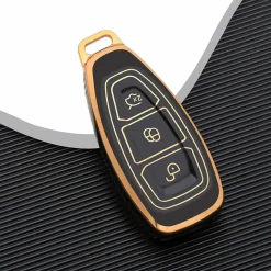 TPU Sleutelhoesje voor Ford goud K3