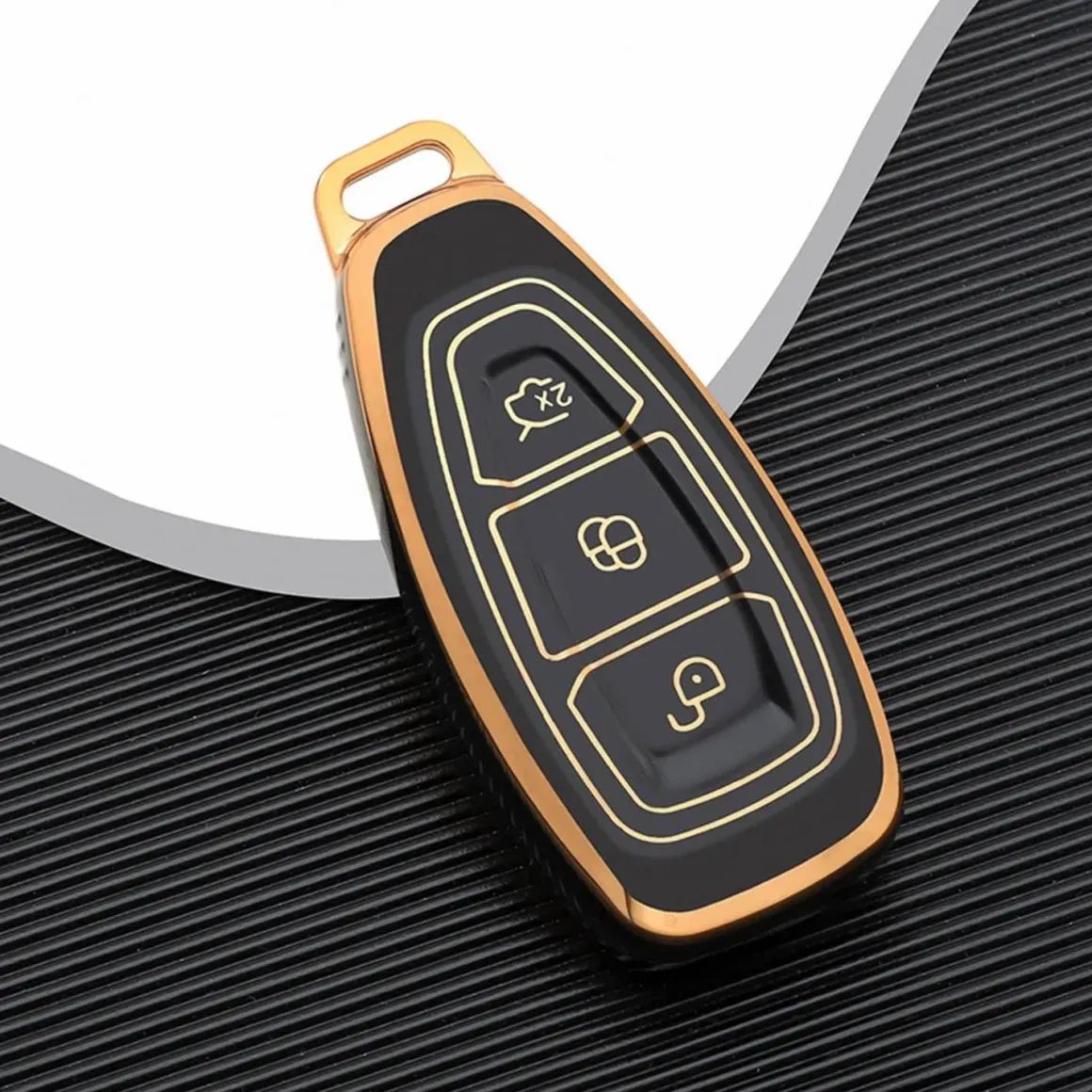 TPU Sleutelhoesje voor Ford goud K3