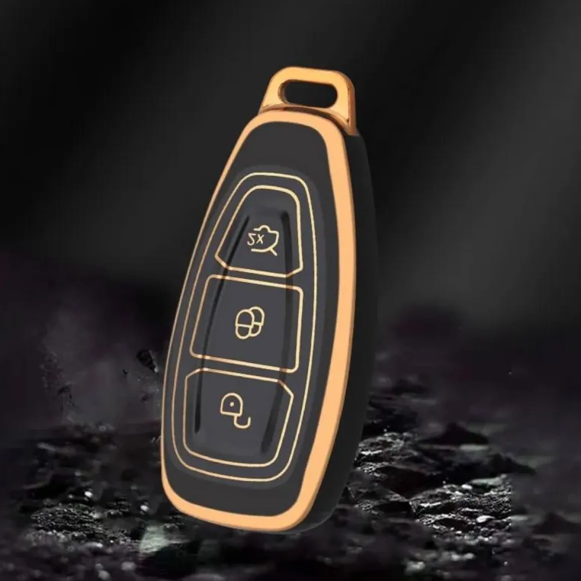 TPU Sleutelhoesje voor Ford goud K3