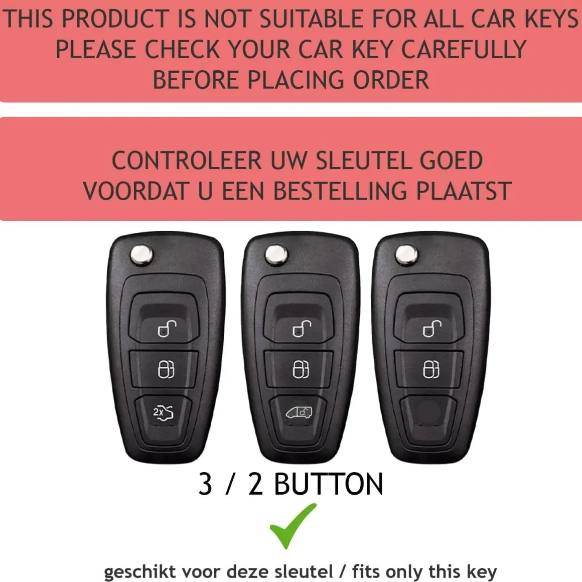 TPU Sleutelhoesje voor Ford clear 305