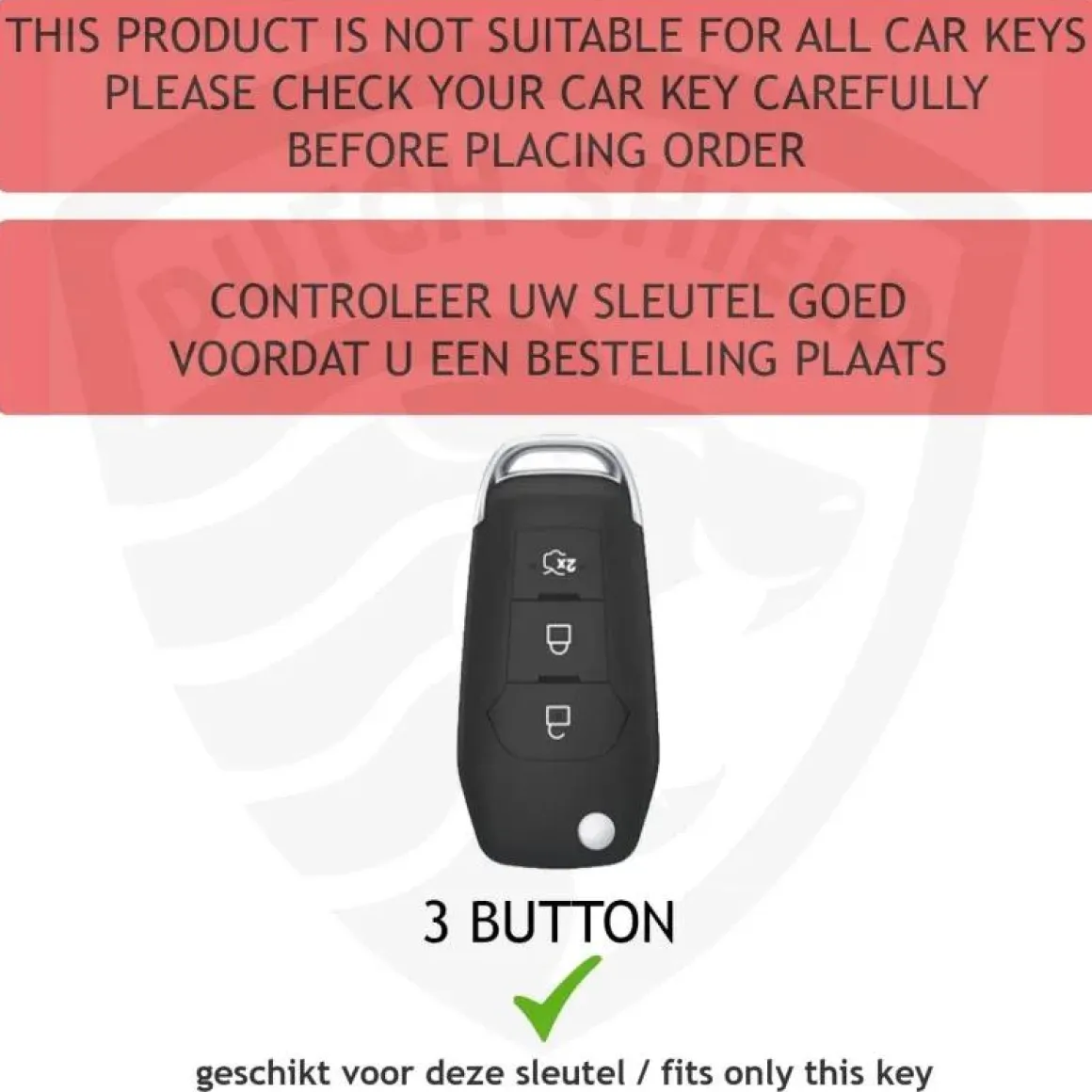 TPU Sleutelhoesje voor Ford goud F3