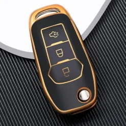 TPU Sleutelhoesje voor Ford goud F3