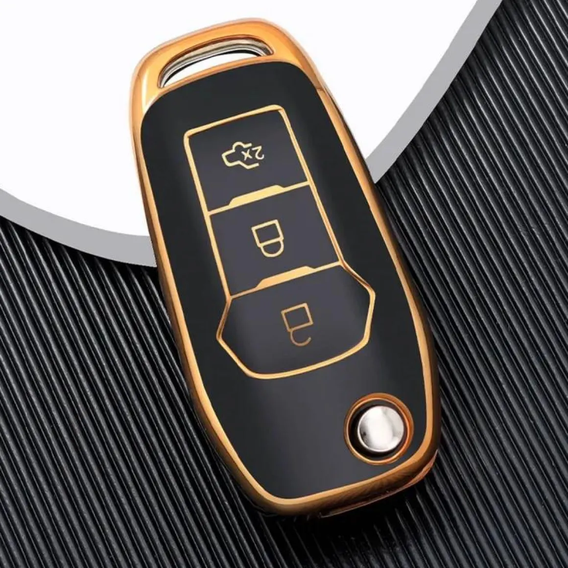 TPU Sleutelhoesje voor Ford goud F3