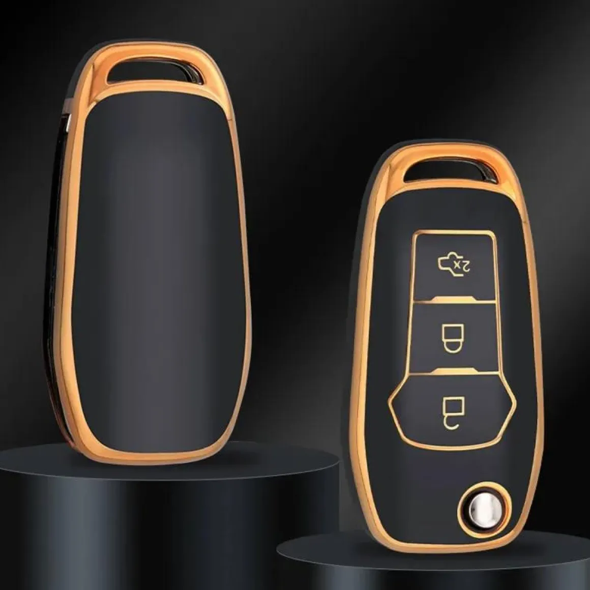 TPU Sleutelhoesje voor Ford goud F3