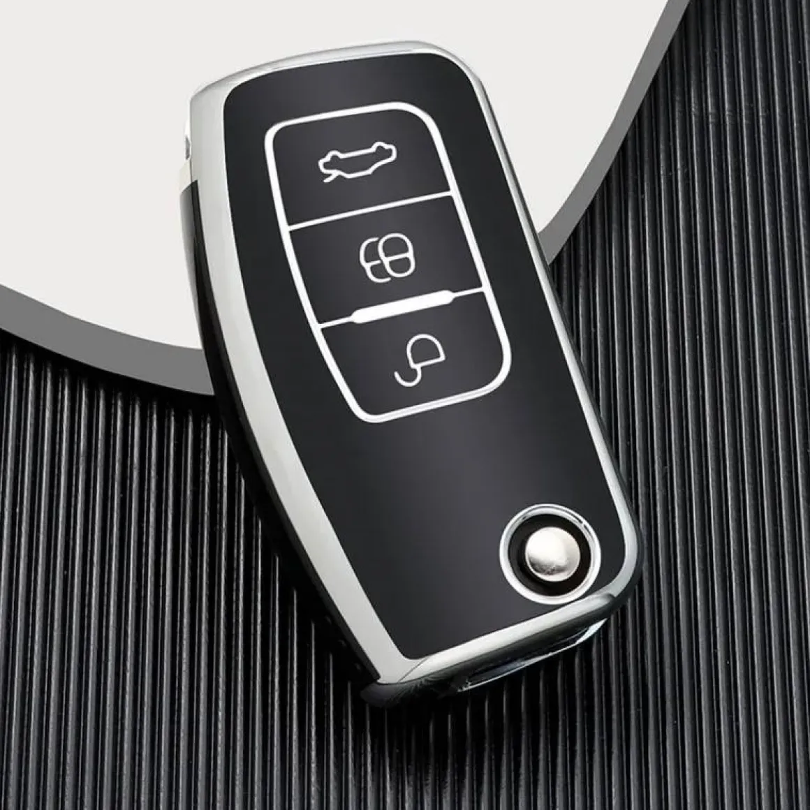 TPU Sleutelhoesje voor Ford zwart G3
