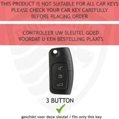 TPU Sleutelhoesje voor Ford zwart G3