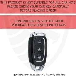 TPU Sleutelhoesje voor Hyundai zwart D3