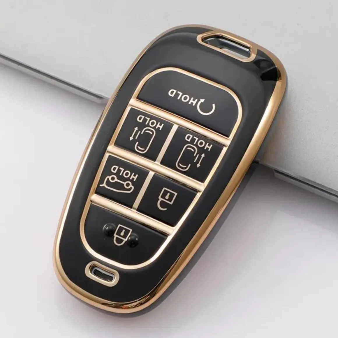 TPU Sleutelhoesje voor Hyundai goud E6
