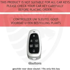 TPU Sleutelhoesje voor Hyundai goud E6