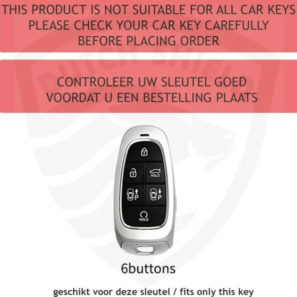 TPU Sleutelhoesje voor Hyundai goud E6
