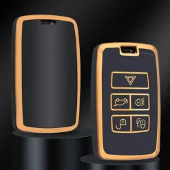 TPU Sleutelhoesje voor Jaguar goud B5
