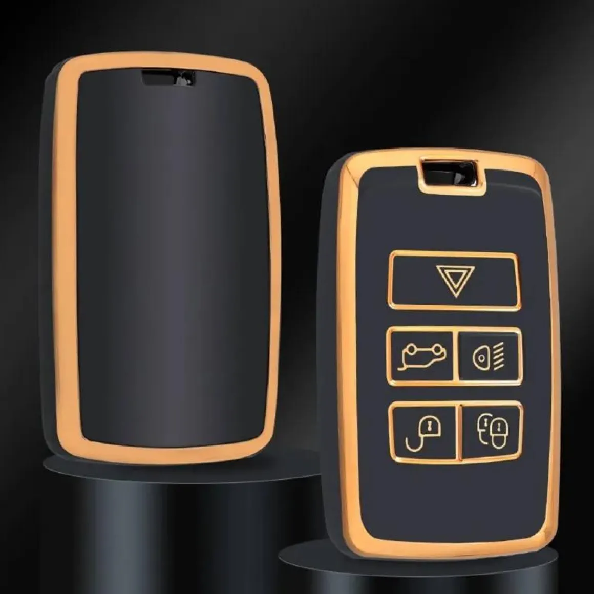 TPU Sleutelhoesje voor Jaguar goud B5