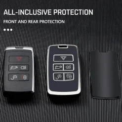 TPU Sleutelhoesje voor Jaguar zwart B5
