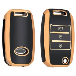 TPU Sleutelhoesje voor Kia goud B3