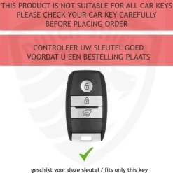 TPU Sleutelhoesje voor Kia zwart A3