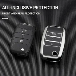 TPU Sleutelhoesje voor Kia zwart B3