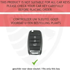TPU Sleutelhoesje voor Kia zwart B3