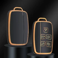 TPU Sleutelhoesje voor Landrover goud A5