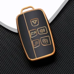 TPU Sleutelhoesje voor Landrover goud A5