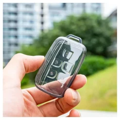TPU Sleutelhoesje voor Landrover transparant, zwar