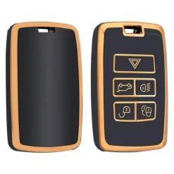 TPU Sleutelhoesje voor Landrover goud B5