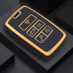 TPU Sleutelhoesje voor Landrover goud B5