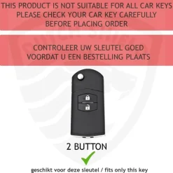 TPU Sleutelhoesje voor Mazda zwart C2