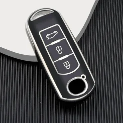TPU Sleutelhoesje voor Mazda zwart A3