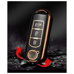 TPU Sleutelhoesje voor Mazda goud A3
