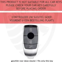 TPU Sleutelhoesje voor Mercedes zwart B3