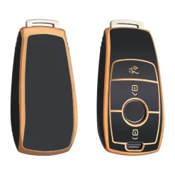 TPU Sleutelhoesje voor Mercedes goud B3