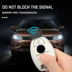 TPU Sleutelhoesje voor Mercedes zwart A3-2-KNOPS