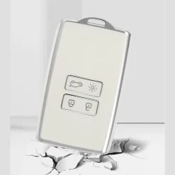 TPU Sleutelhoesje voor Mitsubishi wit A4