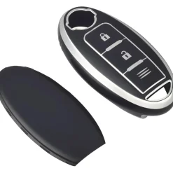 TPU Sleutelhoesje voor Nissan zwart A3C