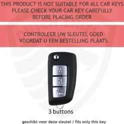 TPU Sleutelhoesje voor Nissan goud B3B