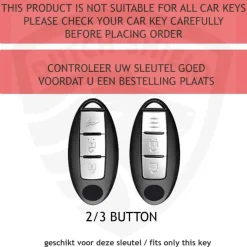 TPU Sleutelhoesje voor Nissan goud A3B