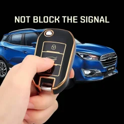 TPU Sleutelhoesje voor Opel goud A3