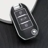 TPU Sleutelhoesje voor Peugeot zwart A3