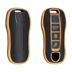 TPU Sleutelhoesje voor Porsche goud B3