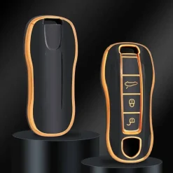 TPU Sleutelhoesje voor Porsche goud B3