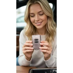 TPU Sleutelhoesje voor Renault lila metallic A4M