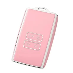 TPU Sleutelhoesje voor Renault roze A4