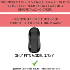 TPU Sleutelhoesje voor Tesla clear MODEL-3-Y-S-613