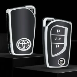 TPU Sleutelhoesje voor Toyota zwart C3
