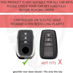 TPU Sleutelhoesje voor Toyota goud A3