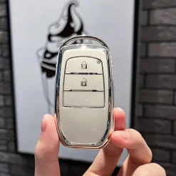 TPU Sleutelhoesje voor Toyota wit A2